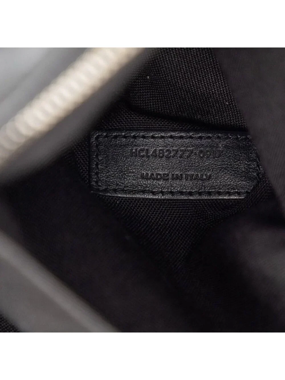 Saint Laurent Logo Shoulder Bag Cross Crossbody Black Leather